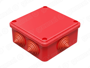 Коробка монтажная наружной установки, безгалогенная (HF), 100х100х50мм IP55 (48шт)
