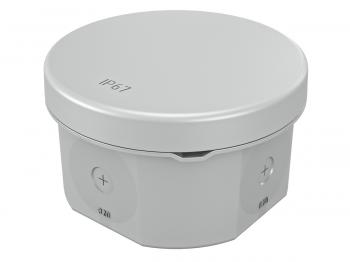 Коробка двухкомпонентная для наружного монтажа, безгалогенная (HF), атмосферостойкая, D75x40, IP67 (60 шт.), цвет - серый