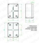 Коробка приборная наружного монтажа, безгалогенная (HF), 150х110х85мм IP44 (30шт)