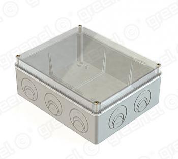 Коробка приборная наружного монтажа, безгалогенная (HF), 240х195х90мм IP55 (6шт)